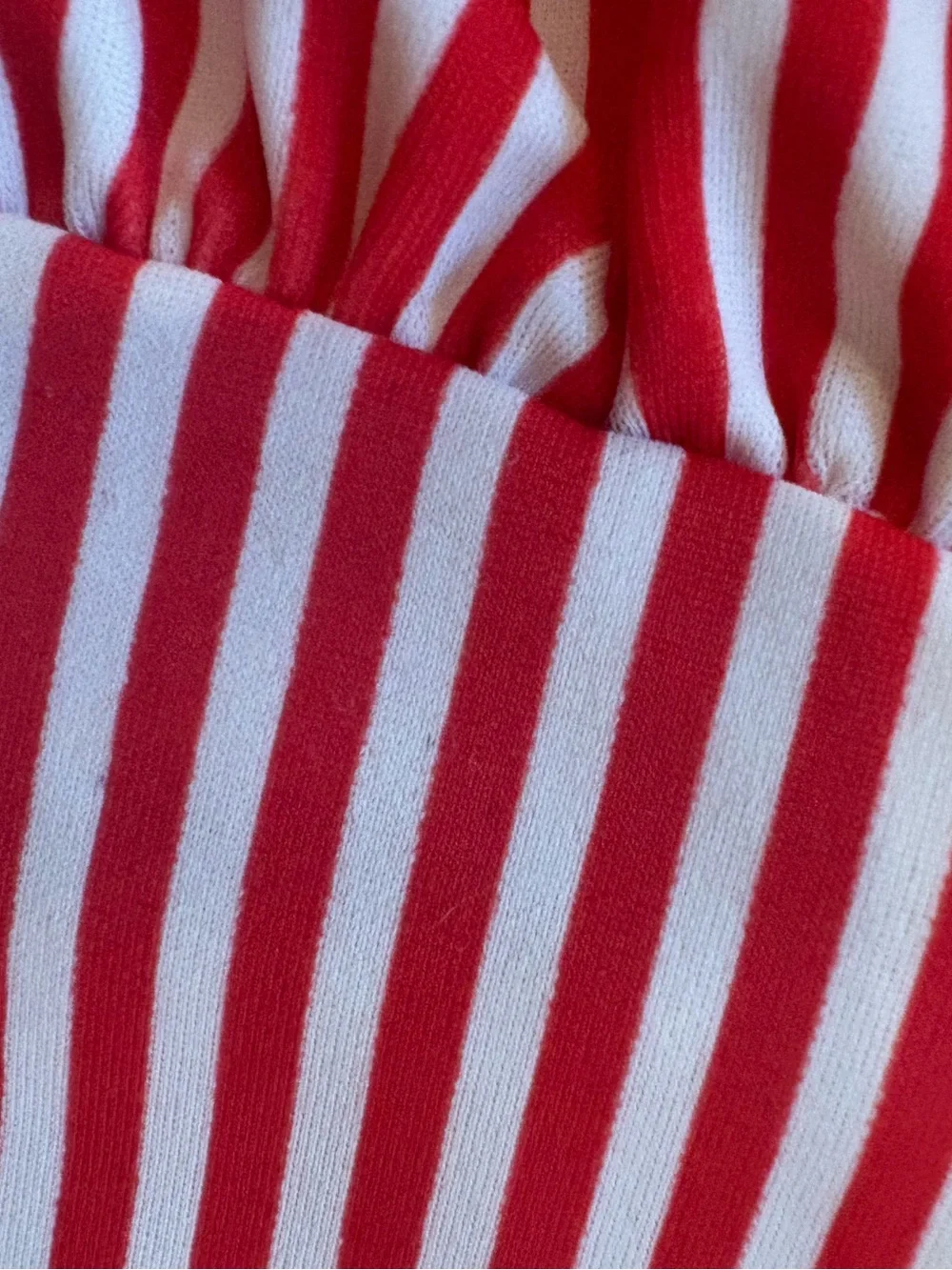 Janie and Jack Red and White Striped Girls' One-Piece Swimsuit with Cap